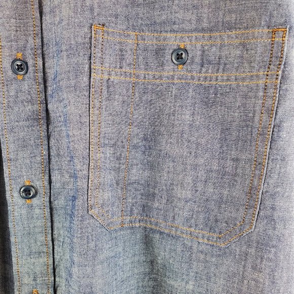 Filson Blue Casual Button Down Shirt - Picture 4 of 11